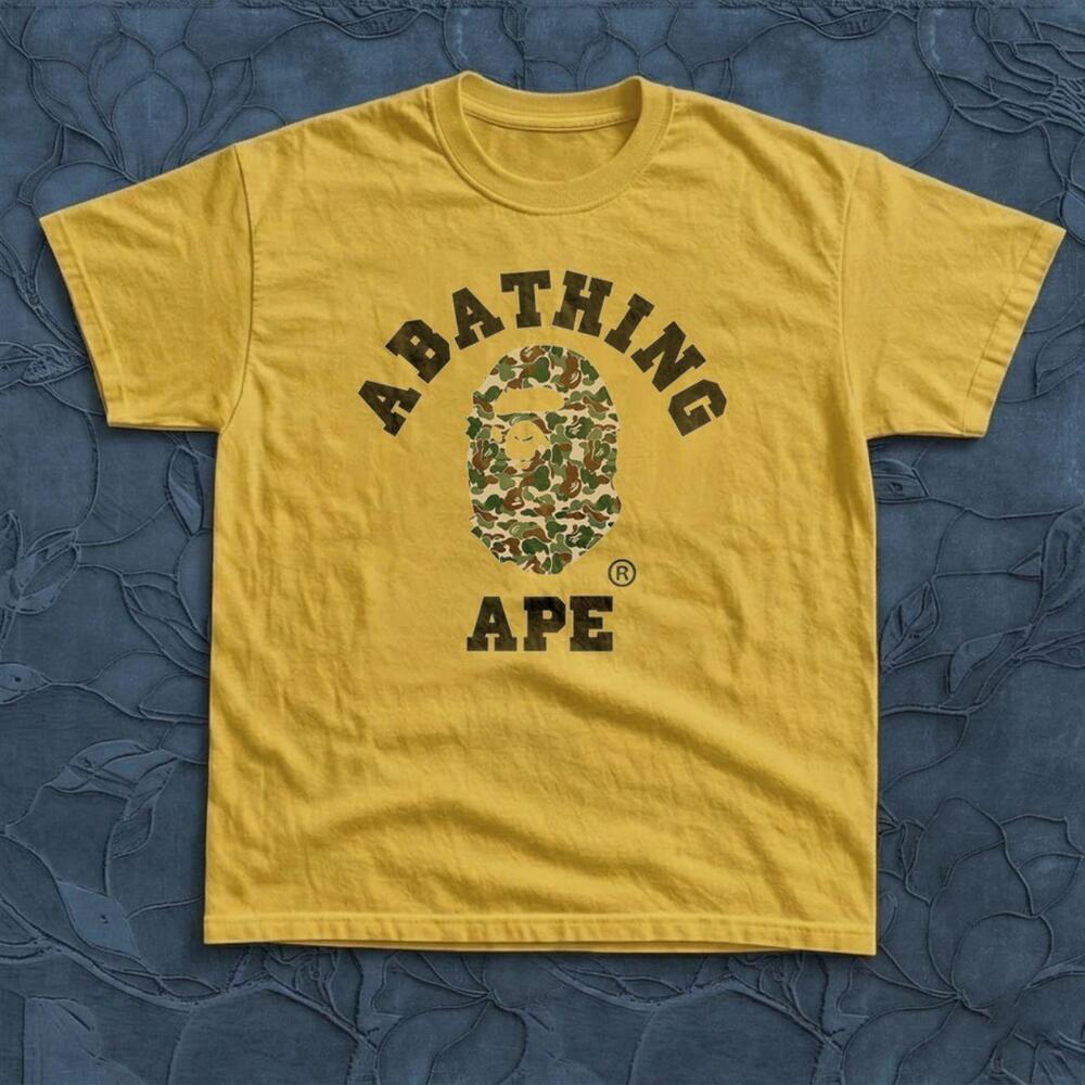 Gildan A Bathing Ape Camo Logo Design T-Shirt